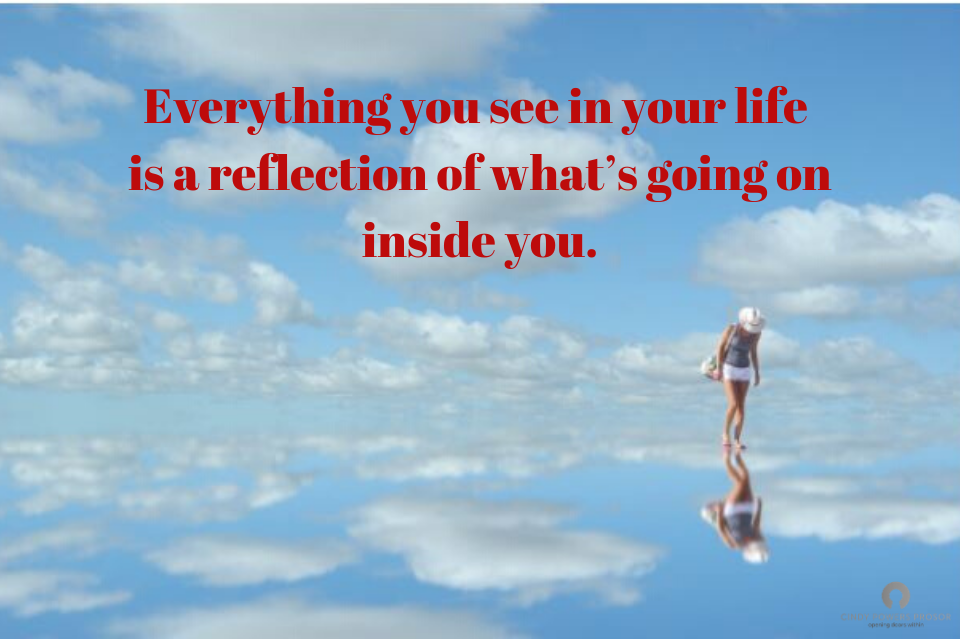 Everything you see in your life is a reflection of what’s going on inside you. Red